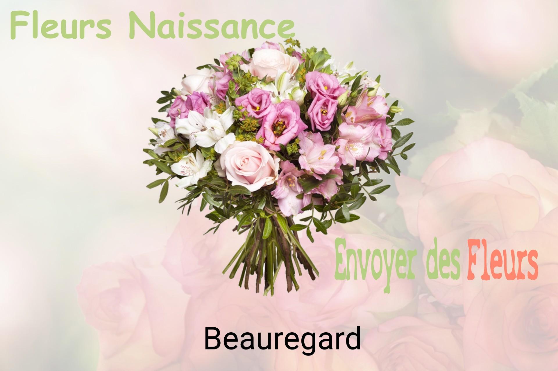 Bouquet de fleurs de naissance livré à Beauregard